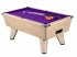 Oak Winner Pool Table with Purple Wool Cloth