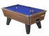 Walnut Winner Pool Table with Blue Wool Cloth