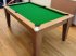 Classic Pool Dining Table in Oak with Green Cloth