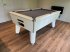 Optima Classic Slate Bed Pool Table - White Cabinet with Silver Smart Cloth