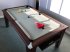 Classic Pool Dining Table - Dark Walnut with SAGE cloth - Set up for Snooker