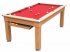 Traditional Pool Dining Table with Red Cloth