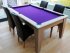 Classic Pool Dining Table in Oak with Purple Smart Cloth