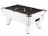 White Winner Pool Table with Black Wool Cloth