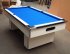 White Slimline Slate Bed Pool Table - WITH OLD STYLE CORNER PLATES