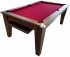 Classic Pool Dining Table in Dark Walnut with Slide Away Ball Return Tray