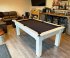 Optima Tuscany White Pool Dining Table with Black Smart Cloth