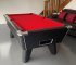 Black Winner Pool Table with Red Wool Cloth