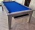 Italian Grey Classic Diner with Blue Cloth - retractable ball drawer