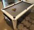 High Gloss White Pool Dining Table with Grey Cloth - Recent Installaion