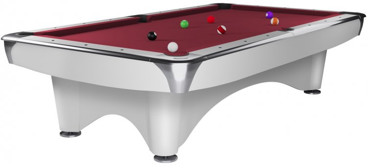 Dynamic III White Gloss Pool Table - 8ft or 9ft