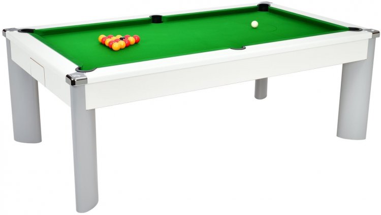 DPT Fusion White Pool Dining Table - 6ft or 7ft Size