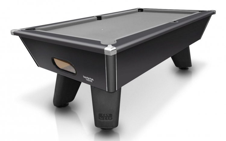 Cry Wolf Outdoor Matt Black Pool Table - 6ft or 7ft