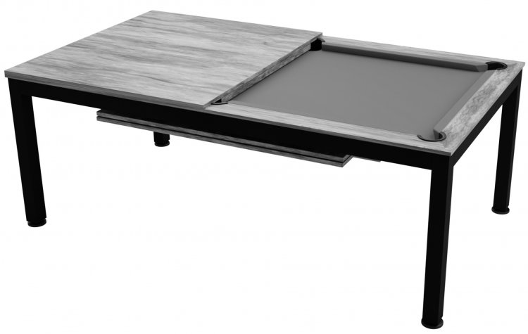 Dynamic Vancouver 7ft Black & Grey Pool Dining Table