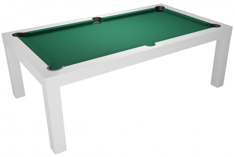 Dynamic Mozart White 7ft American Pool Dining Table