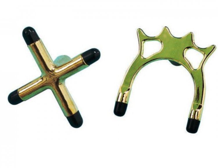 Brass Rest Head Set - Spider and Cross Rest