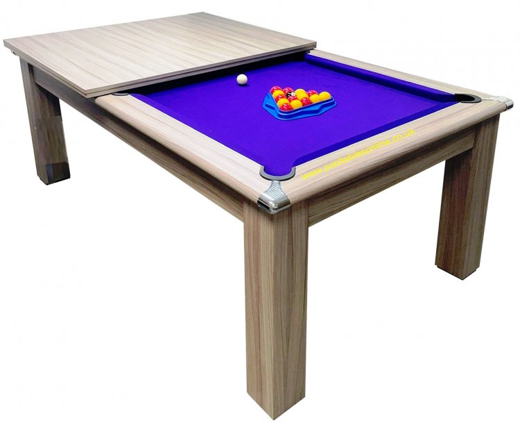 4-6 Week Delivery - Modern Classic Pool Dining Table in Driftwoood - 6ft or 7ft