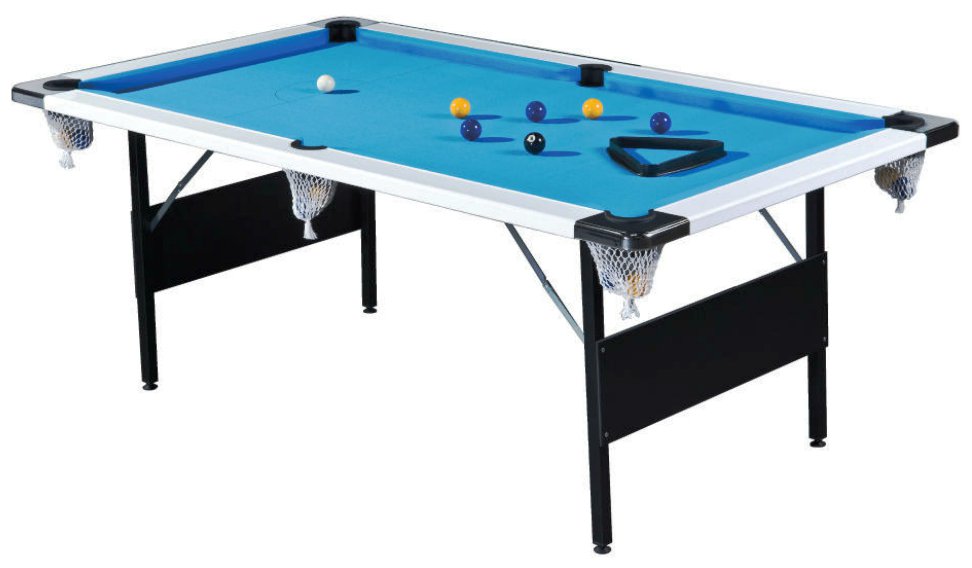 7ft Deluxe Wood Bed Pool Table | Folding Legs | Pool ...